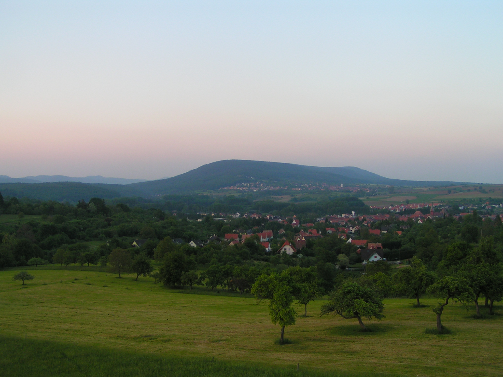 Vue depuis les hauteurs de Woerth